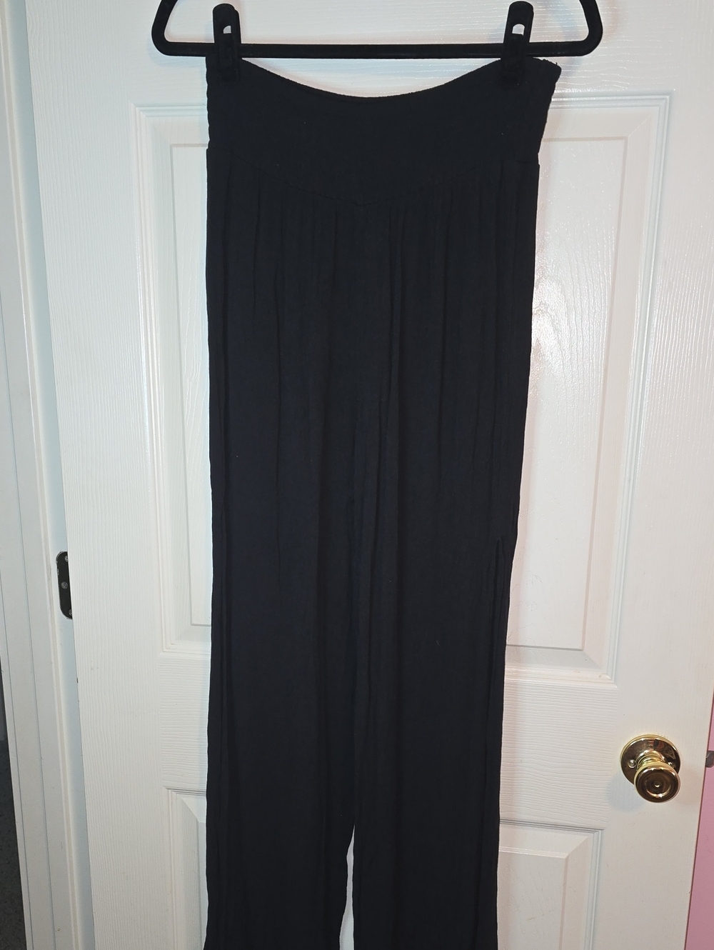Kona Sol Wide Leg Black Jumpsuit Pants